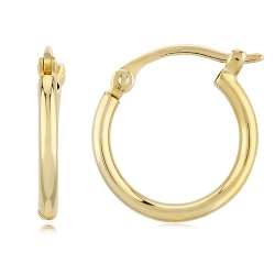14K Yellow Gold Small Hoops
