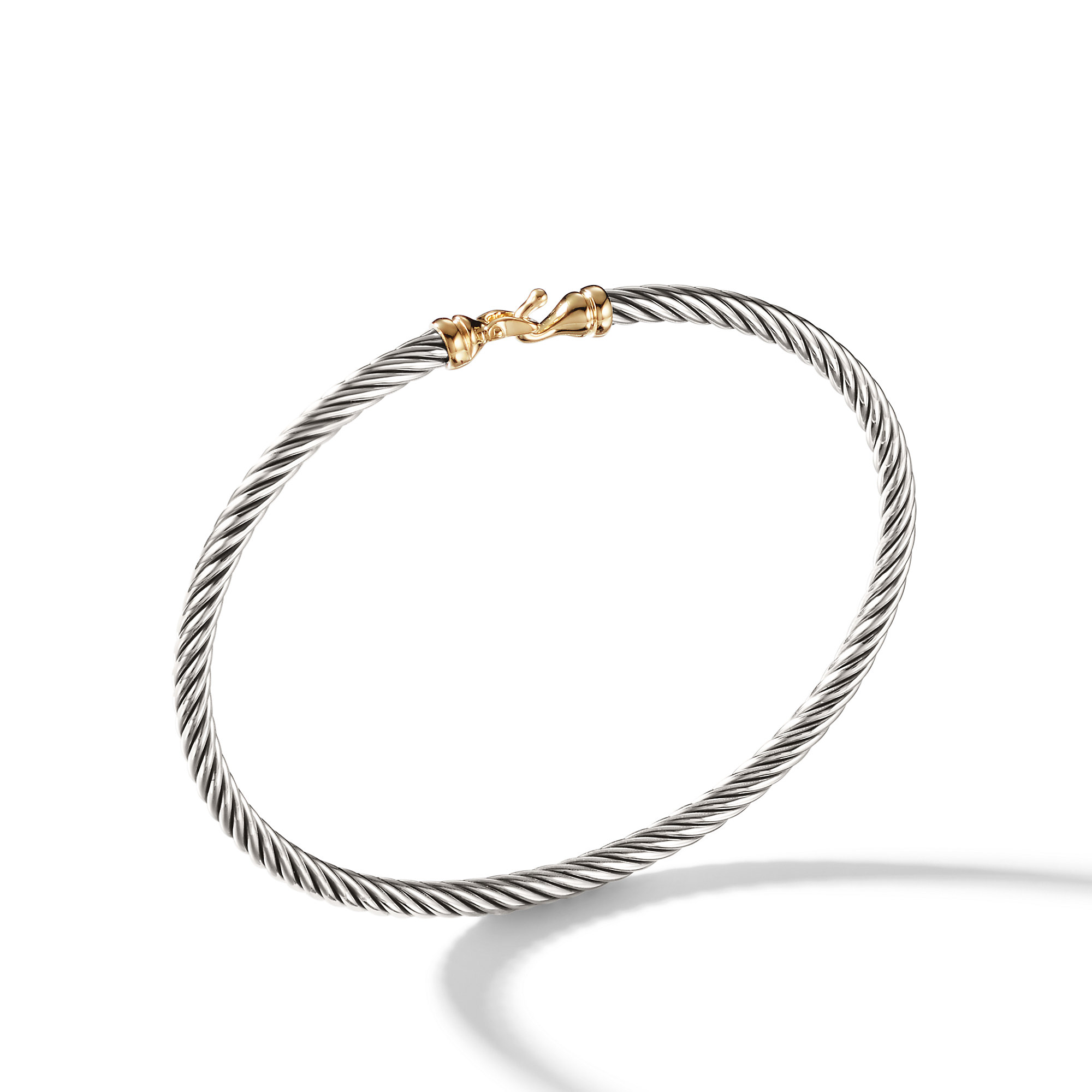 Cable classic buckle sales bracelet with gold