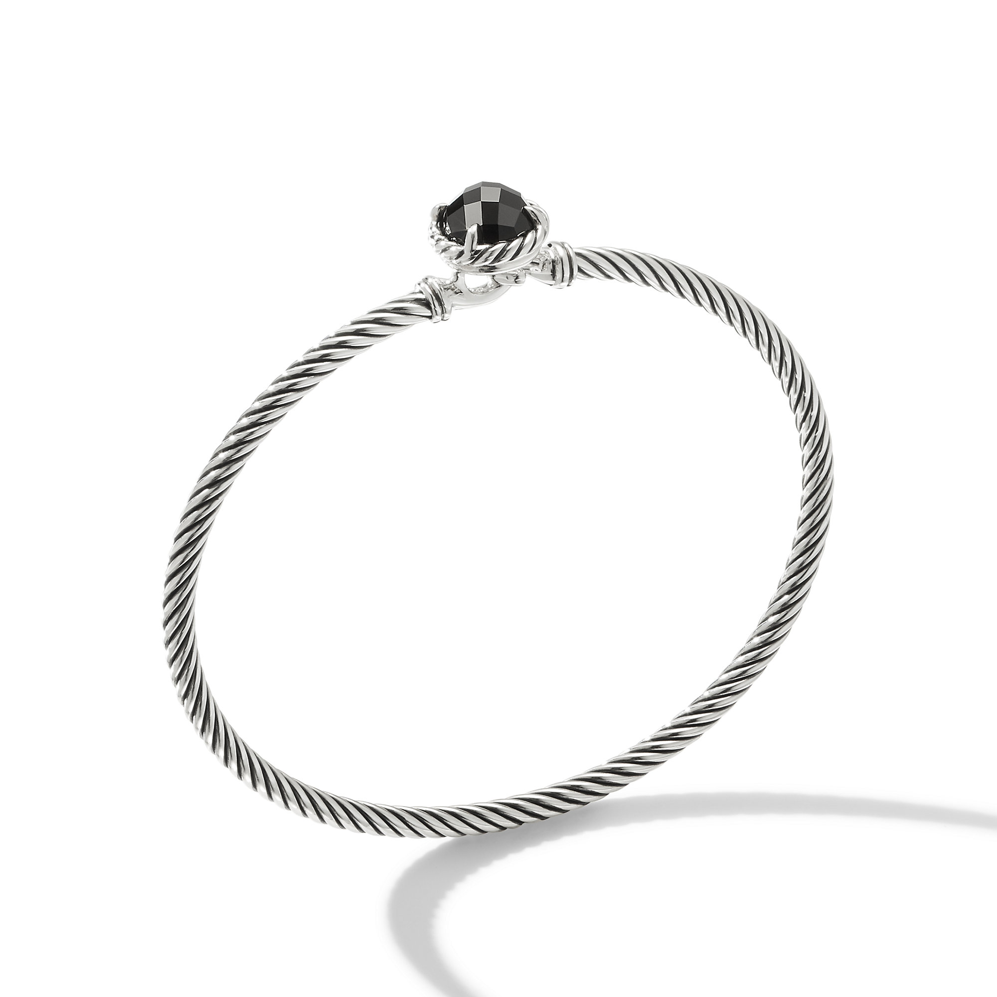 Chatelaine Bracelet in Sterling Silver with Diamonds, 3mm