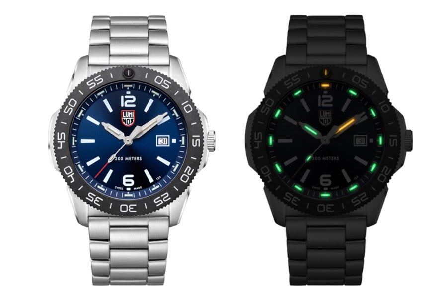 Pacific Diver Blue Dial Watch and Monochrome Black Watch