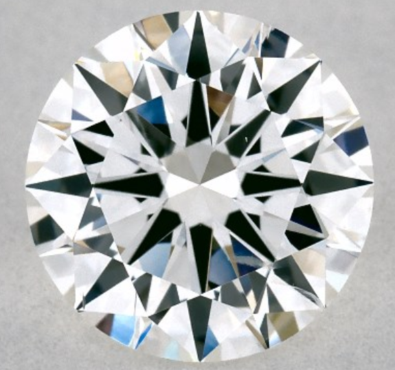 Round .91 carat F color, I1 clarity diamond