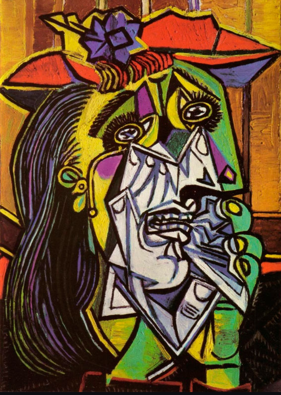The Weeping Woman by Pablo Picasso. Oil on canvas, 1937.