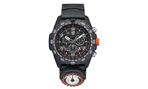 Luminox Survival Master featuring a compass band, carbon fiber case, and a plethora of complications.