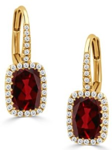 Doves by Doron Paloma Byzantine Garnet Earrings