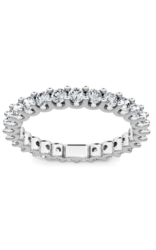 14K White Gold Diamond Band