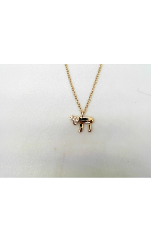 14K Yellow Gold Diamond Chai Pendant