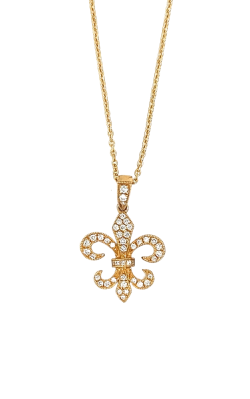 14K Fleur De Lis Diamond Pendant 14K Fleur De Lis Diamond Pendant