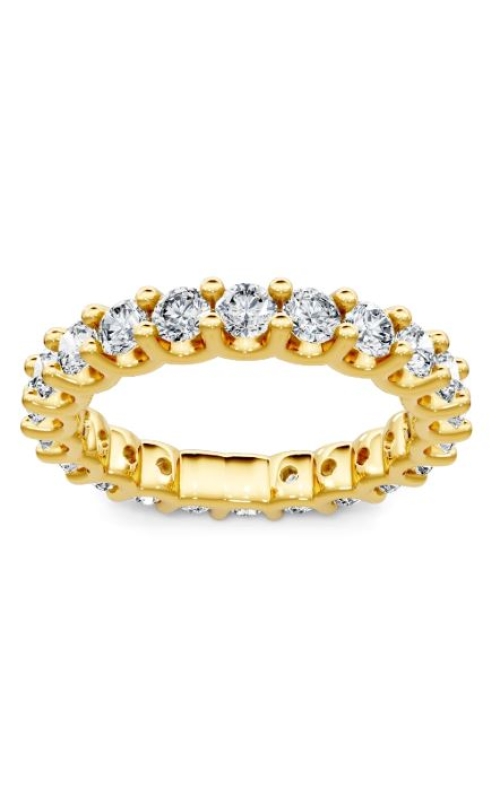 14K Yellow Gold Round Diamond Eternity Band