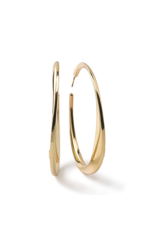 Large Twisted Hoop Earrings in 18K Gold