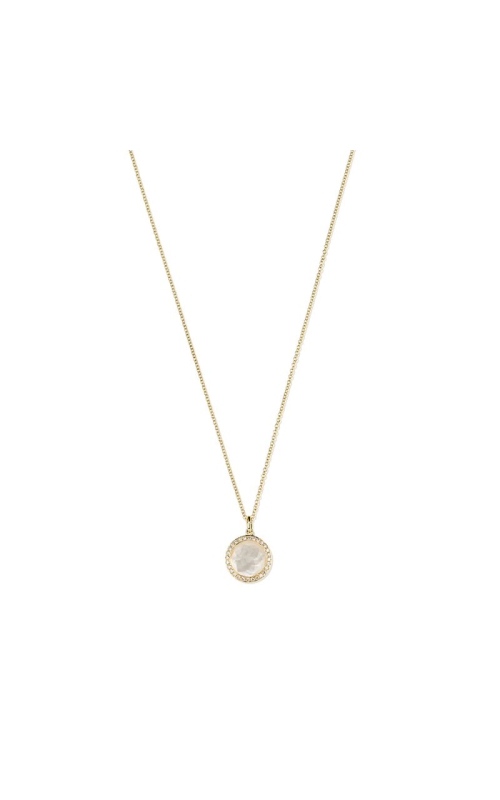 Small Pendant Necklace in 18K Gold with Diamonds