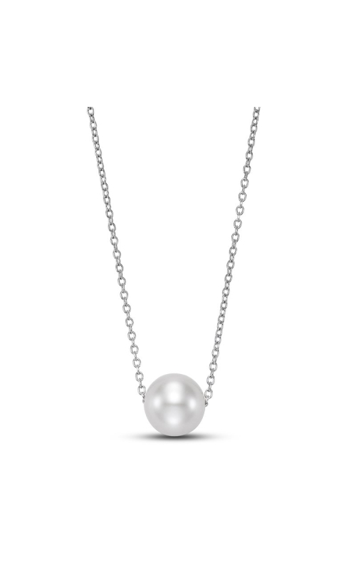14K White Gold Pearl Pendant