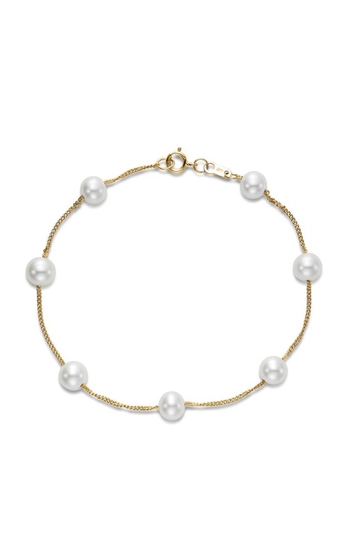14K Yellow Gold Pearl Bracelet