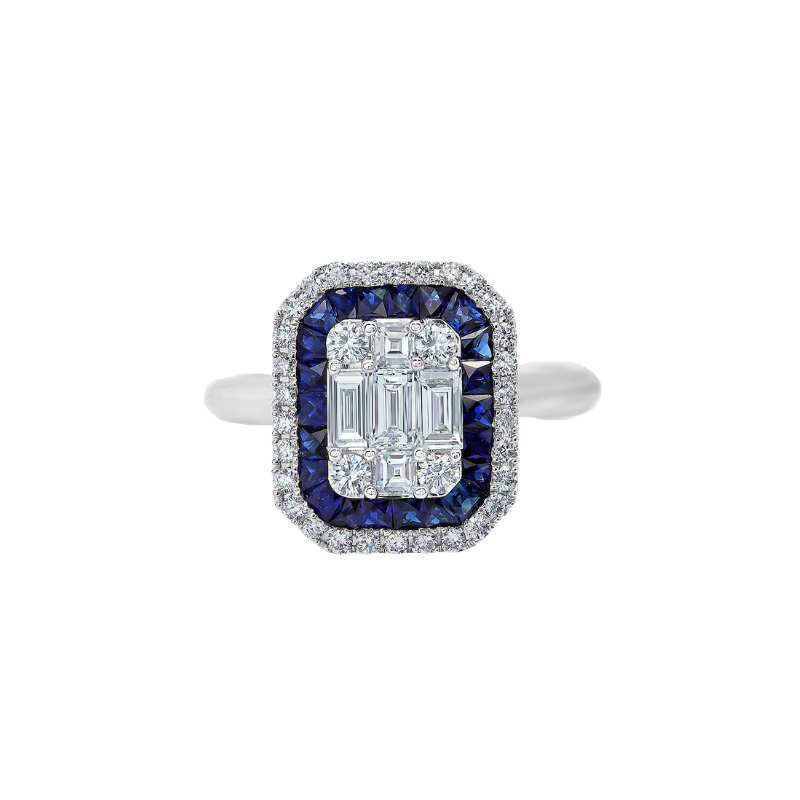 Aucoin Hart Jewelers Ring RT11859S 18KW Aucoin Hart Jewelers