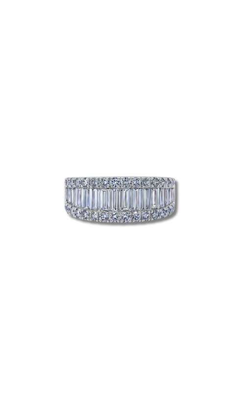 18K White Gold Diamond Baguette Band