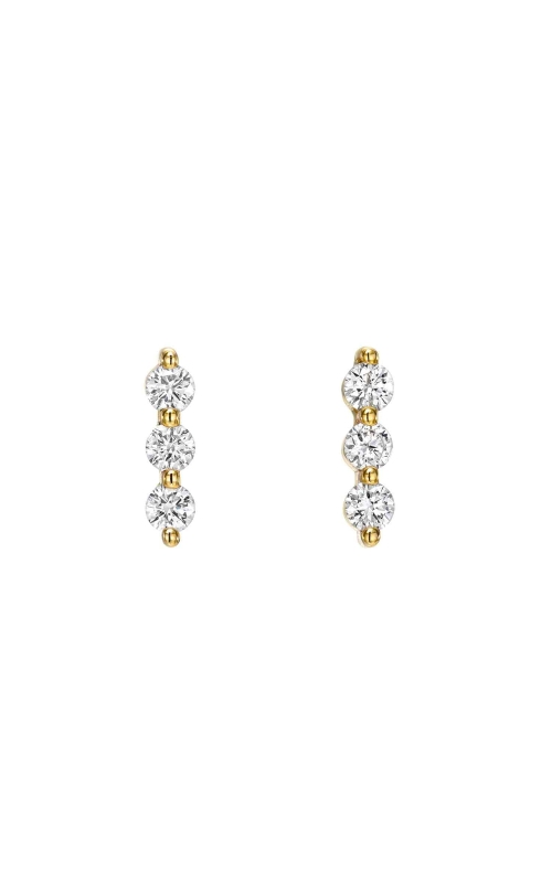 14K Yellow Gold Prong Diamond Stud
