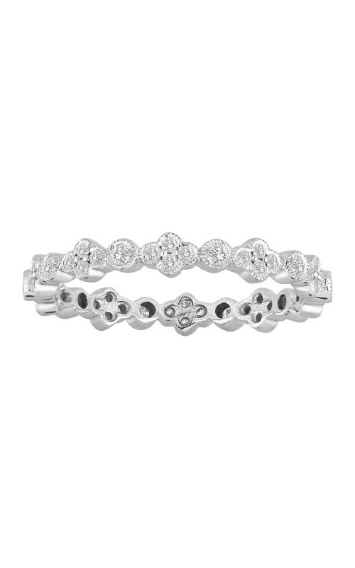 14K White Gold Diamond Stackable Eternity Band