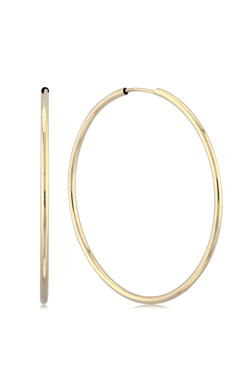 14K Yellow Gold Endless Hoops