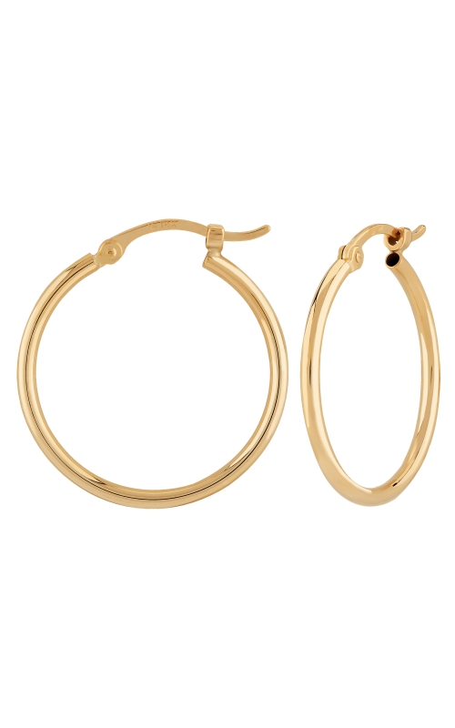14K Yellow Gold Hoops