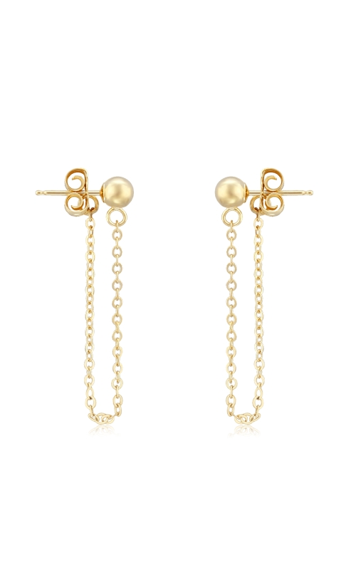 14K Yellow Gold 4mm Ball with 1.5
