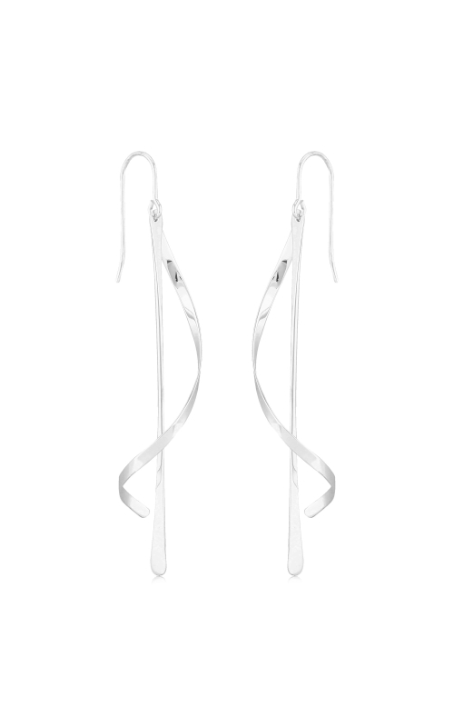 Sterling Silver Wrap Around Drop Earrings
