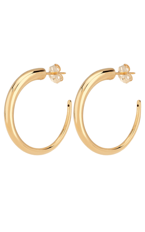 14K Yellow Gold Small Hoop with Post
