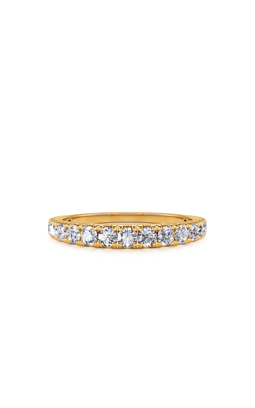 14K Yellow Gold Round Wedding Band