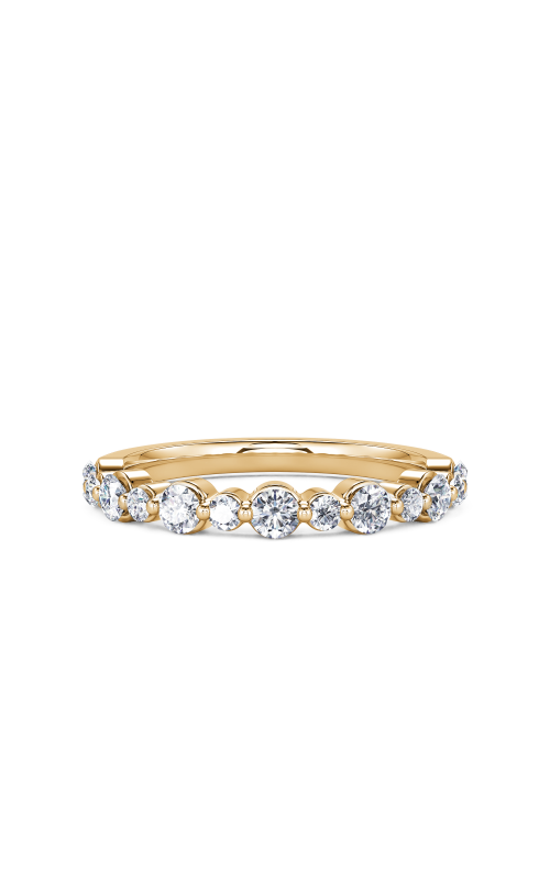 14K Yellow Gold Floating Round Wedding Band
