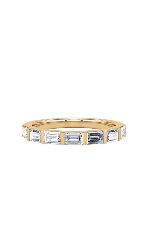 14K Yellow Gold Baguette Diamond Band