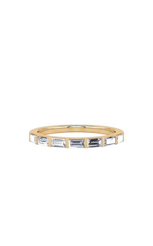 14K Yellow Gold Baguette Diamond Band