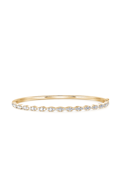 14K Yellow Gold Round Diamond Mosaic Bangle 14K Yellow Gold Round Diamond Mosaic Bangle