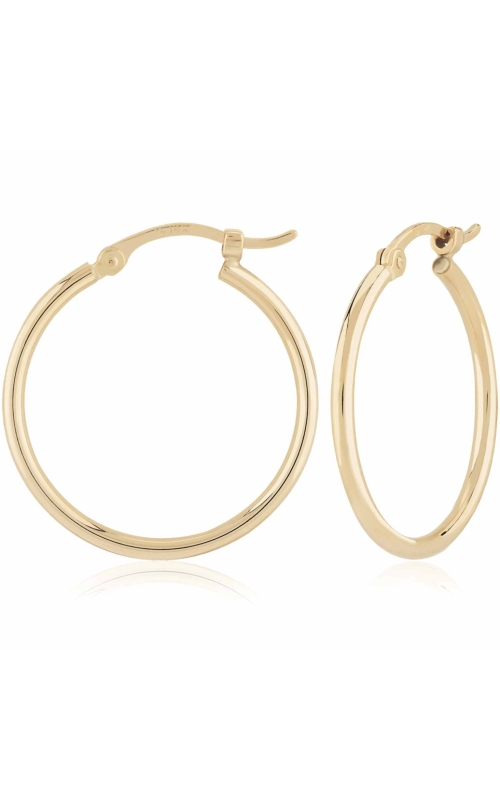 14K Yellow Gold Hoop Earrings