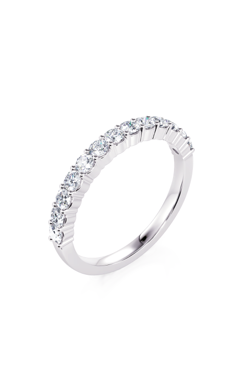 14K White Gold Diamond Band