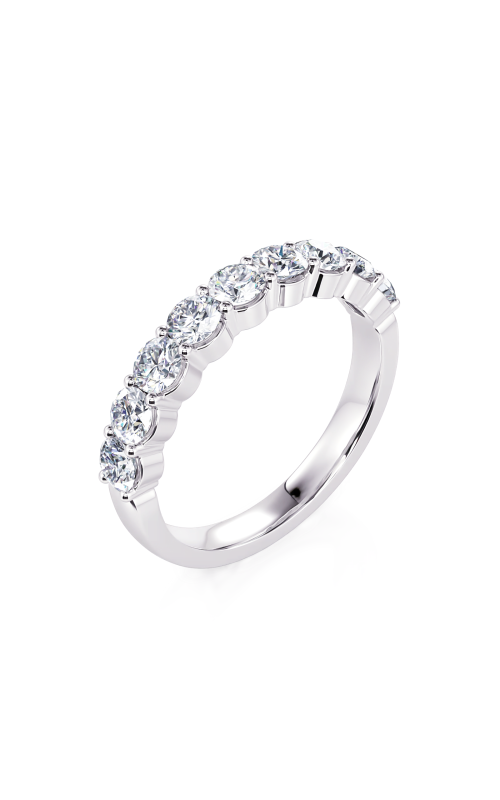 14K White Gold Diamond Band