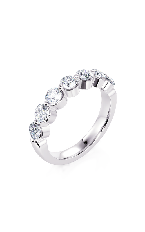 14K White Gold Single Prong Diamond Band
