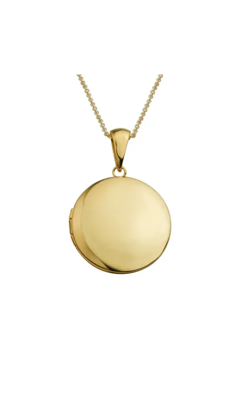 14K Yellow Gold Round Locket