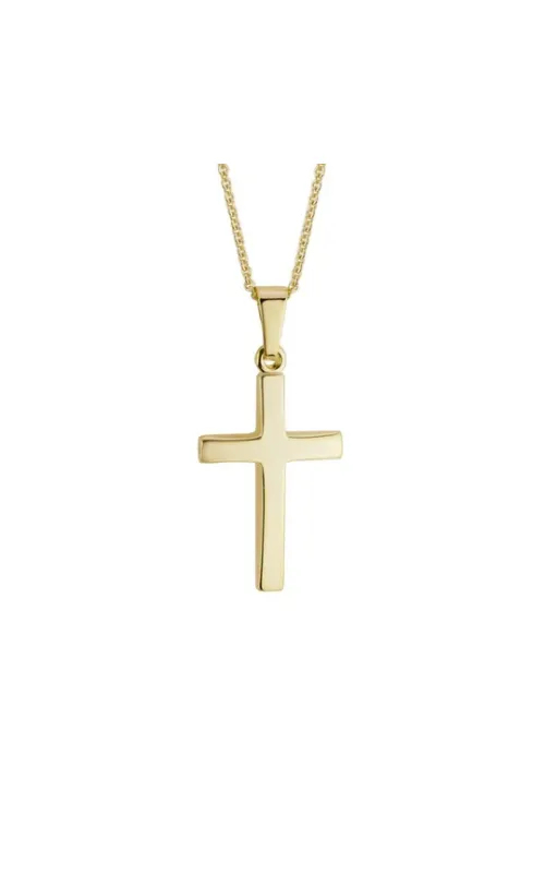 14K Yellow Gold Cross Necklace