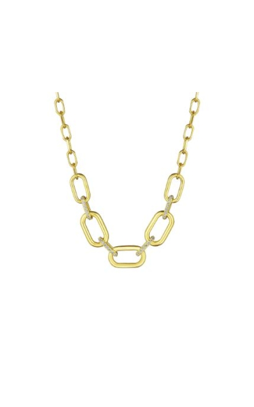 18K Yellow Gold Diamond Connector Necklace