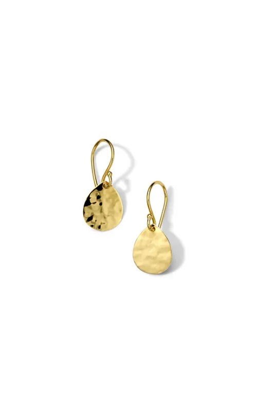 18K YG Drop Earrings