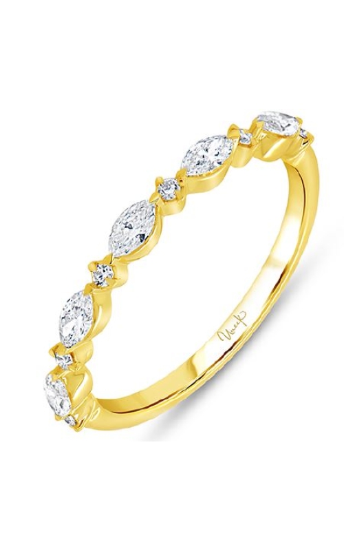 14K Yellow Gold And Diamond Band