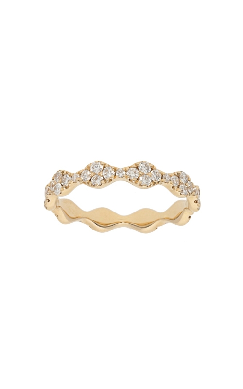 14K Yellow Gold Pave Diamond Ring